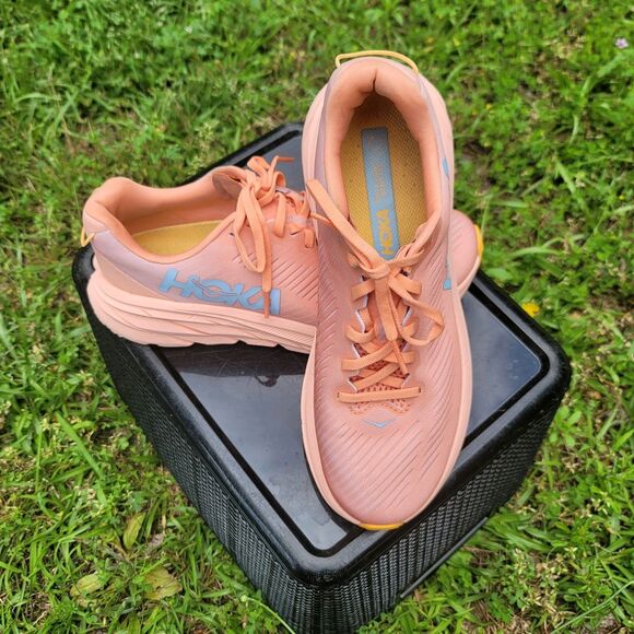 Hoka Rincon 3 Orange/Blue Running Shoes Womens Size 8B - Picture 14 of 14